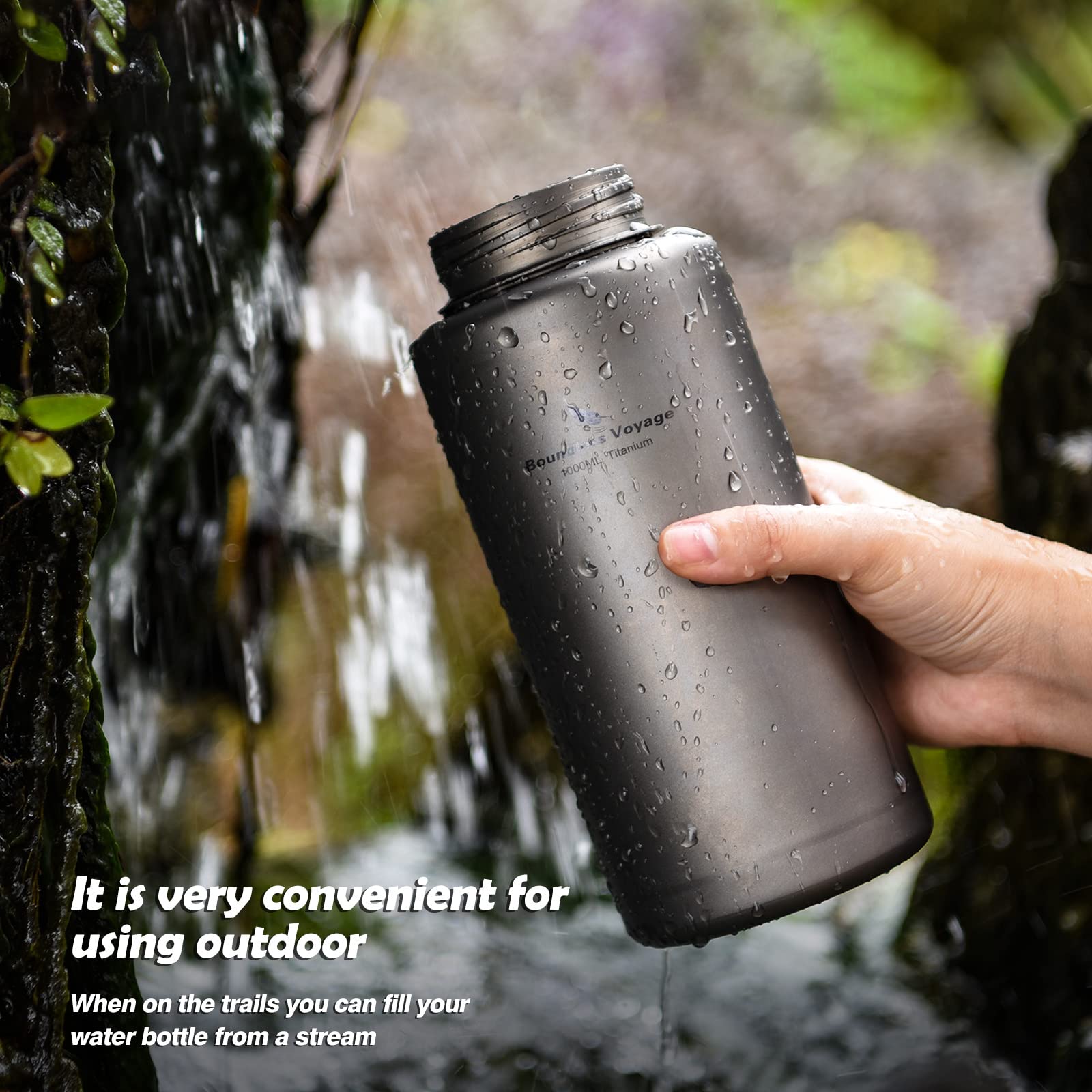 Amazon.com: Boundless Voyage Titanium Bottle 1L Single-layer